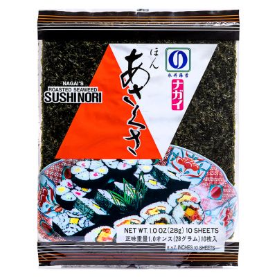 Nagai's Roasted Seaweed Sushi Nori &lpar;Red&rpar; はん あさくさ