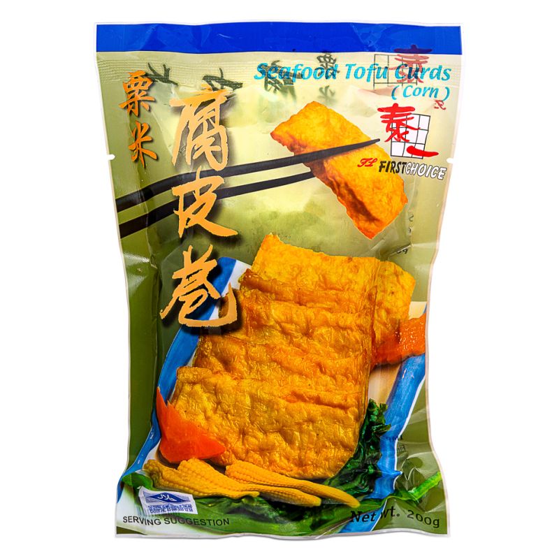 Click Here To Enlarge This Photo Of First Choice Seafood Tofu Curds &lpar;Corn&rpar; 泰一 栗米腐皮卷