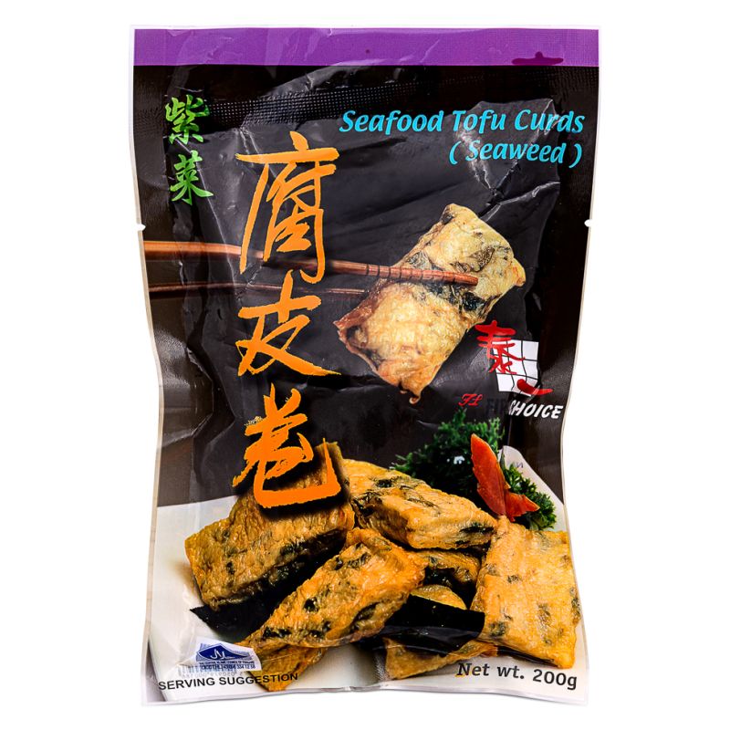 Click Here To Enlarge This Photo Of First Choice Seafood Tofu Curds &lpar;Seaweed&rpar; 泰一 紫菜腐皮卷