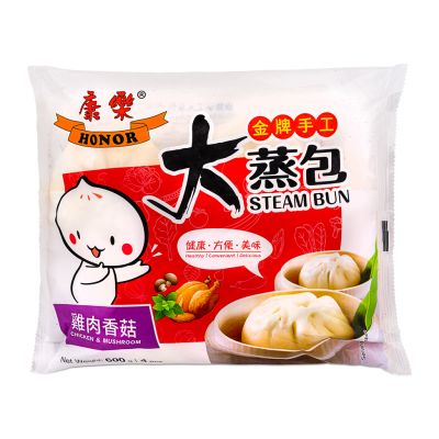 Honor Steam Bun &lpar;Chicken & Mushroom&rpar; 康樂 金牌手工大蒸包 &lpar;雞肉香菇&rpar;