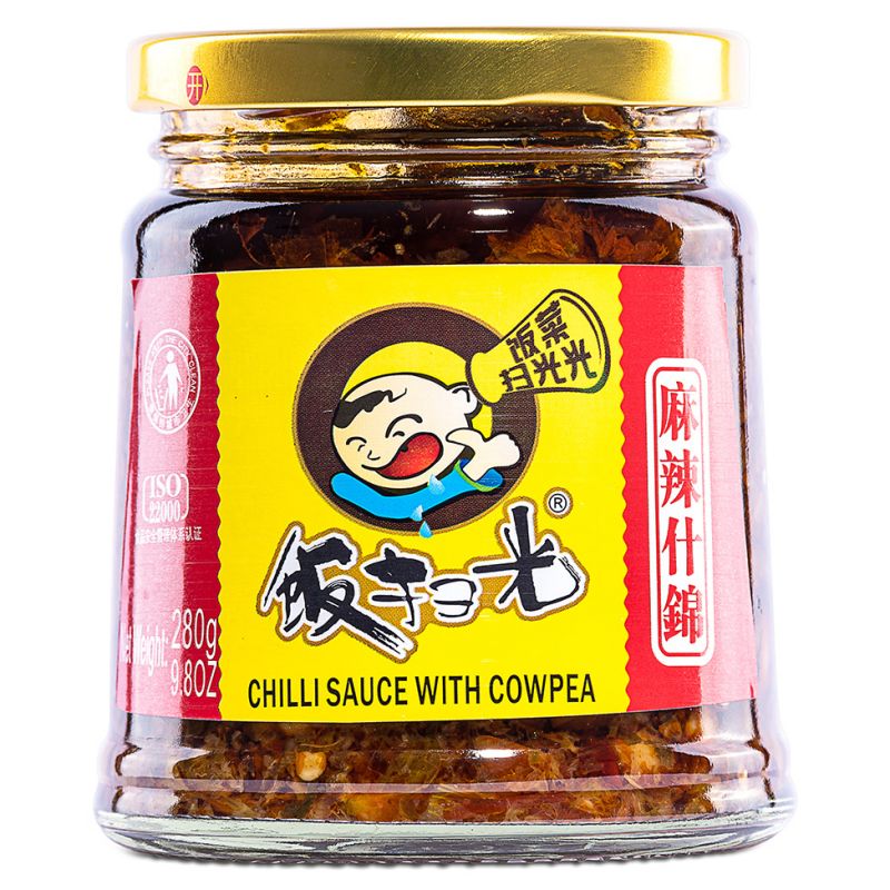 Click Here To Enlarge This Photo Of FSG Chilli Sauce With Cowpea 飯掃光 麻辣什錦