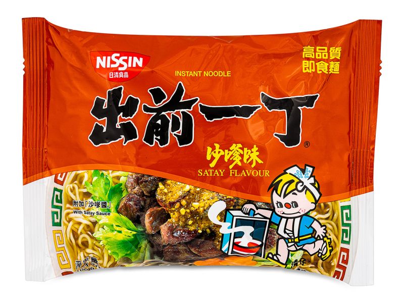 Click Here To Enlarge This Photo Of Nissin Satay Flavour Noodles 出前一丁 沙爹味湯麵