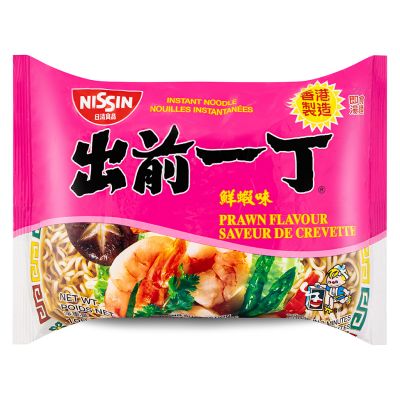 Nissin Prawn Flavour Noodles 出前一丁 鲜蝦味湯麵