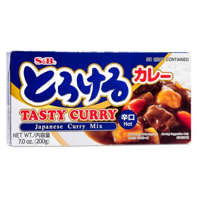 S&B Tasty Curry Japanese Curry Mix &lpar;Hot&rpar; とろける カレー &lpar;辛口&rpar;