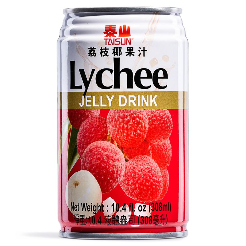 Click Here To Enlarge This Photo Of Taisun Lychee Jelly Drink 泰山 荔枝椰果汁