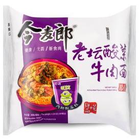 JML Artificial Beef Flavour & Sour Pickled Cabbage Instant Noodles 今麦郎 老坛酸菜牛肉麵