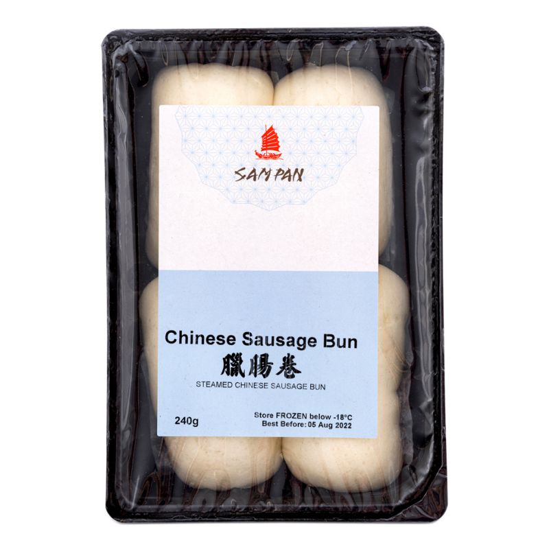 Click Here To Enlarge This Photo Of Sam Pan Chinese Sausage Buns 舢舨 臘腸卷