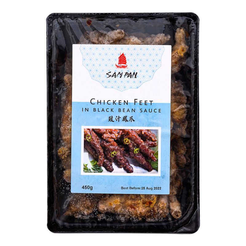 Click Here To Enlarge This Photo Of Sam Pan Chicken Feet in Black Bean Sauce 舢舨 豉汁鳳爪