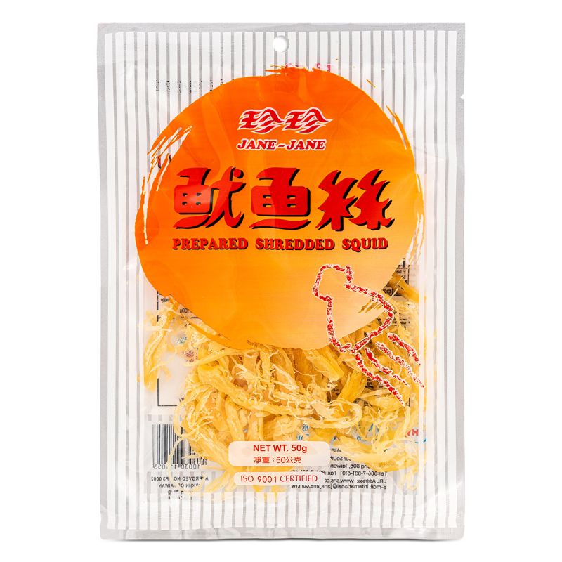 Click Here To Enlarge This Photo Of Jane Jane Prepared Shredded Squid 珍珍 魷魚絲