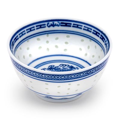4&period;5' Blue Pattern Rice Bowl