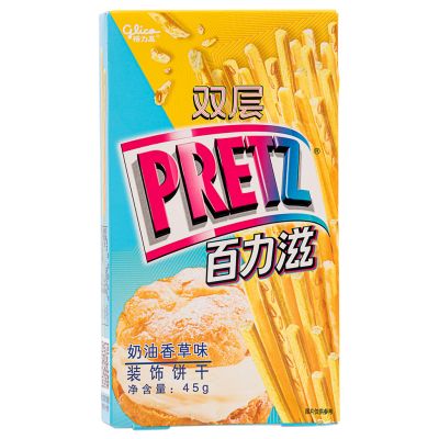 Glico Pretz Biscuit Sticks &lpar;Cream & Vanilla Flavour&rpar; 格力高 雙層百力滋 &lpar;奶油香草味&rpar;