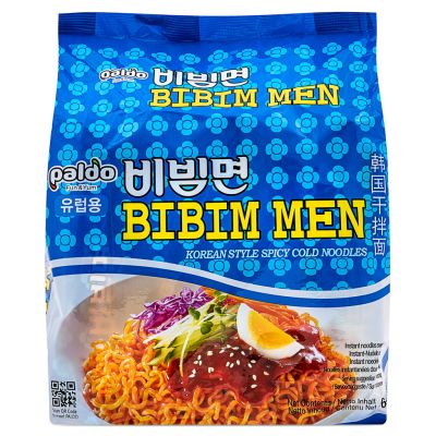 Paldo Bibim Men Korean Style Spicy Cold Noodle &lpar;Multipack&rpar; 韓國乾拌麵 &lpar;5包裝&rpar;