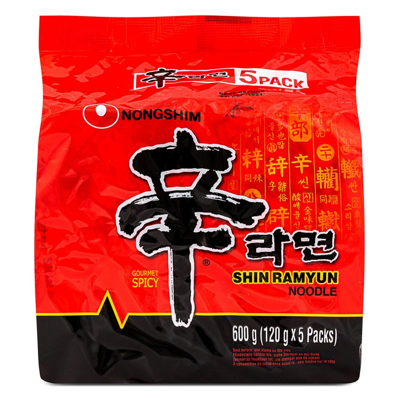 Click Here To Enlarge This Photo Of Nong Shim Shin Ramyun &lpar;Multipack&rpar; 農心 辛拉麵 &lpar;5包裝&rpar;