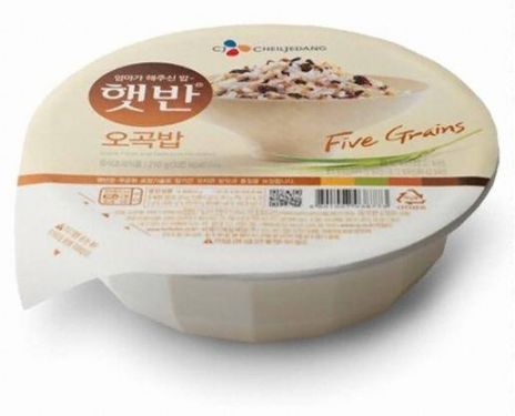 Click Here To Enlarge This Photo Of CJ Microwave Cooked Five Grains (Hat Ban Five Grains) 햇반 오곡밥