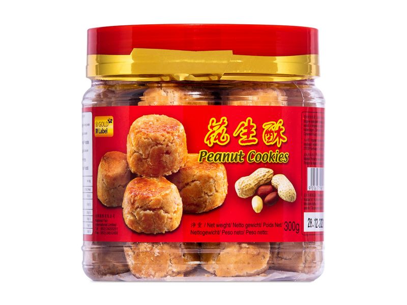 Click Here To Enlarge This Photo Of Gold Label Peanut Cookies 金牌 花生酥