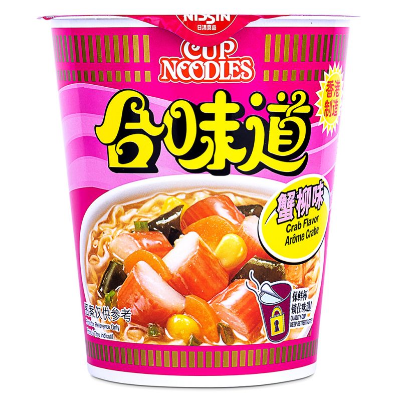 Click Here To Enlarge This Photo Of Nissin Crab Flavour Cup Noodle 合味道 蟹柳味杯面