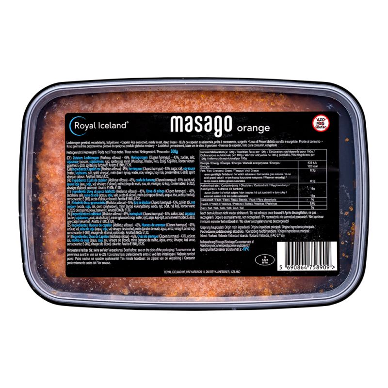 Click Here To Enlarge This Photo Of Frozen Orange Masago