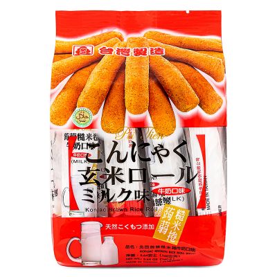 Pei Tien Konjac Brown Rice Roll &lpar;Milk&rpar; 北田 蒟蒻糙米捲 &lpar;牛奶口味&rpar;