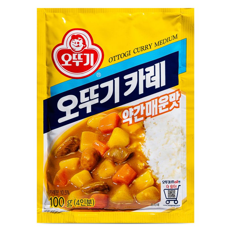 Click Here To Enlarge This Photo Of Ottogi Curry Powder &lpar;Medium&rpar; 오뚜기 카레 &lpar;약간매운맛&rpar;