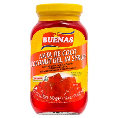 Buenas Nata de Coco Coconut Gel in Syrup &lpar;Red&rpar;