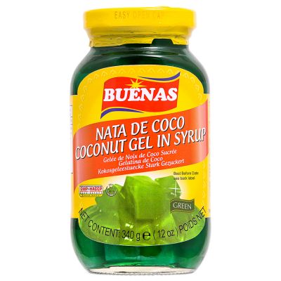 Buenas Nata de Coco Coconut Gel in Syrup &lpar;Green&rpar;