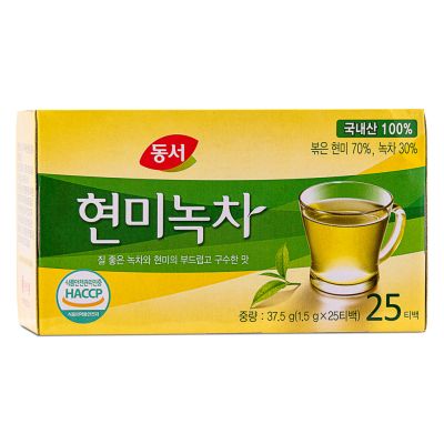 Dong Suh Korean Green Tea with Brown Rice &lpar;25 bags&rpar; 동서 현미녹차