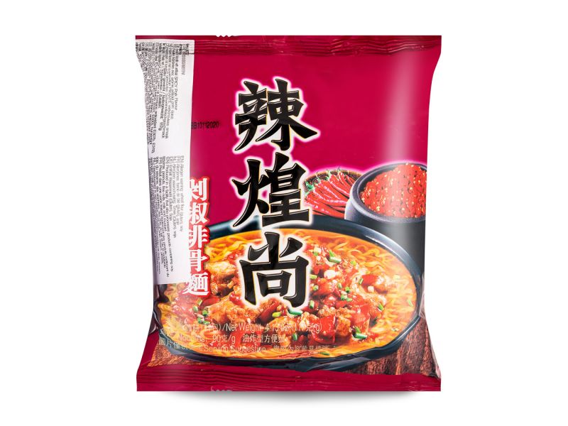 Click Here To Enlarge This Photo Of JML Spicy Pork Flavour Noodles 今麥郎 辣煌尚 剁椒排骨麵