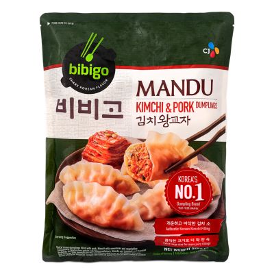 CJ Bibigo Mandu Dumpling &lpar;Kimchi & Pork&rpar; 김치왕교자