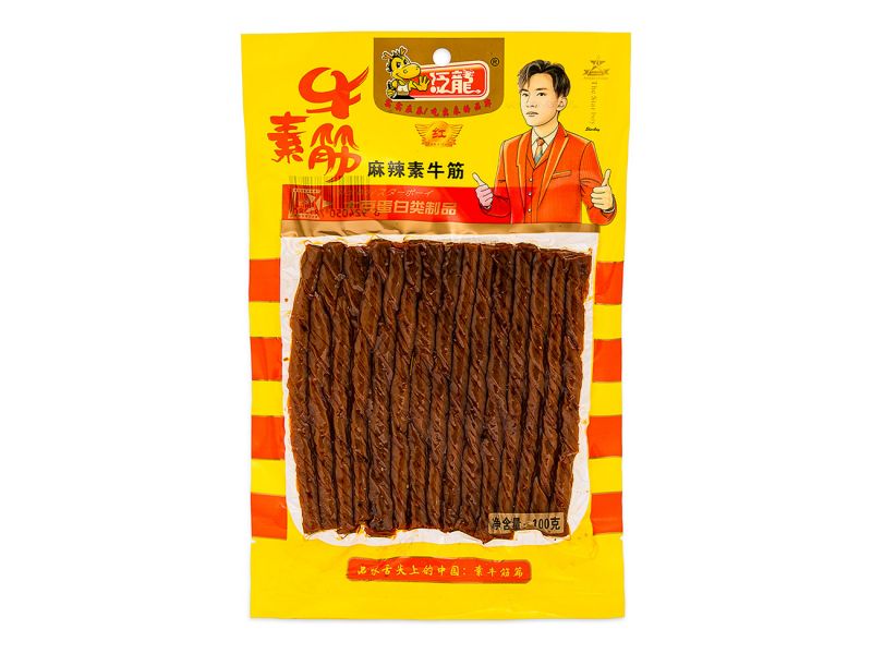 Click Here To Enlarge This Photo Of FL Spicy Beef Flavour Beancurd 泛龍 麻辣素牛筋