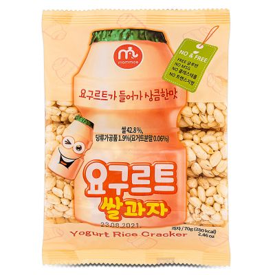 Mammos Yogurt Rice Cracker 쌀간자 &lpar;요구르트&rpar;