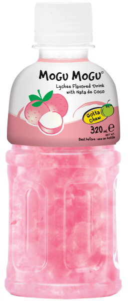 Click Here To Enlarge This Photo Of Mogu Mogu Lychee Flavored Drink With Nata De Coco