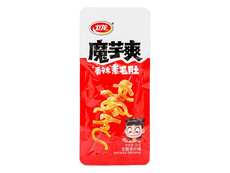 Click Here To Enlarge This Photo Of Weilong Hot & Spicy Konjac Snack 衛龍 魔芋爽 香辣素毛肚