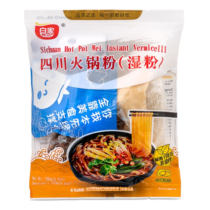 Click Here To Enlarge This Photo Of Bai Jia Sichuan Hot Pot Wet Instant Vermicelli 白家 四川火鍋粉 &lpar;濕粉&rpar;