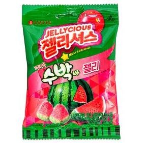 Lotte Jellycious Watermelon Jelly 젤리셔스 수박바젤리