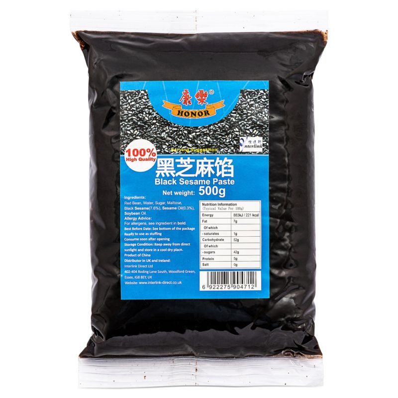 Click Here To Enlarge This Photo Of Honor Black Sesame Paste 康樂 黑芝麻餡