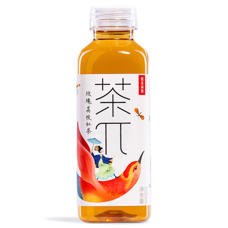 Click Here To Enlarge This Photo Of Nongfu Spring Lychee Flavour Tea Drink 農夫山泉 茶&pi;玫瑰荔枝紅茶