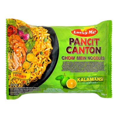 Lucky Me Pancit Canton Chow Mein Noodles &lpar;Kalamansi Flavour&rpar;