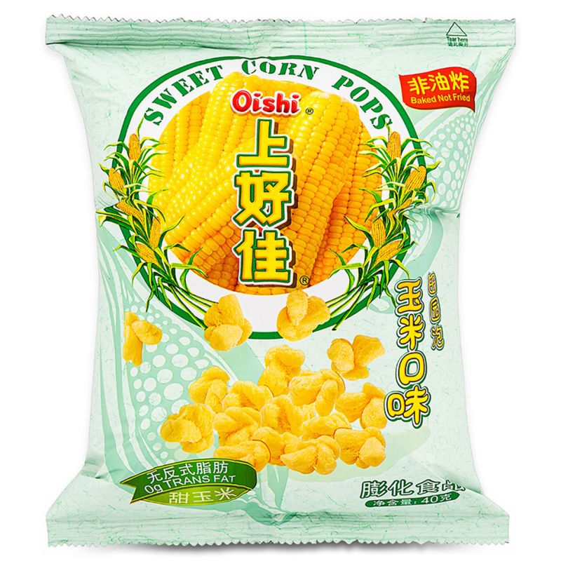 Click Here To Enlarge This Photo Of Oishi Sweet Corn Pops 上好佳 玉米口味田園泡