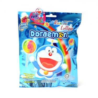 Click Here To Enlarge This Photo Of Big Foot Doraemon Rainbow Lollipop