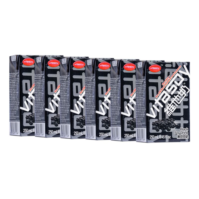 Click Here To Enlarge This Photo Of Vitasoy Black Soy Drink &lpar;6pk&rpar; 維他 黑豆奶 &lpar;6包裝&rpar;