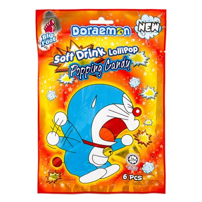 Big Foot Doraemon Soft Drink Lollipop &lpar;Popping Candy&rpar;