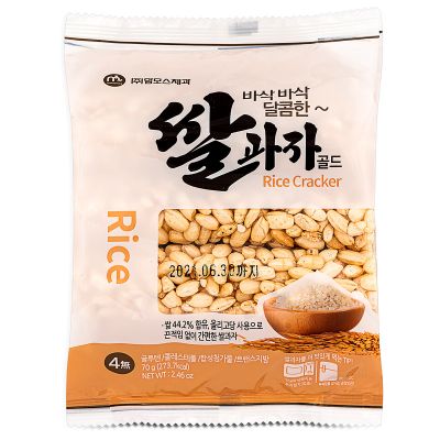 Mammos Original Rice Cracker 쌀간자 &lpar;골드&rpar;