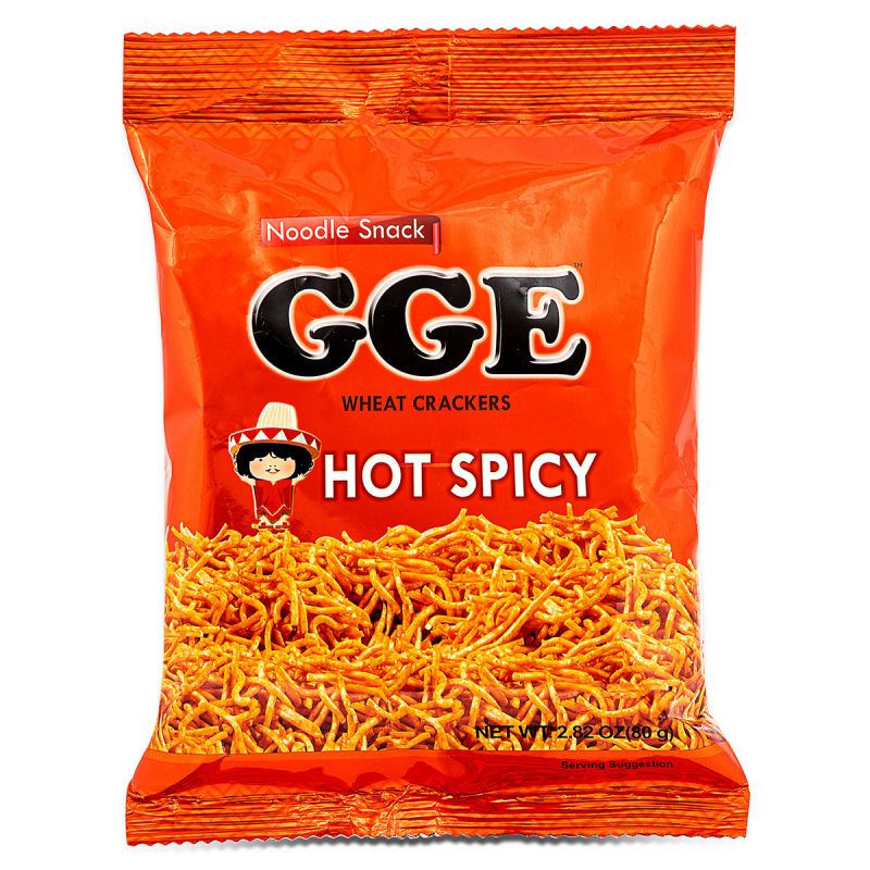 Click Here To Enlarge This Photo Of GGE Noodle Snack Wheat Crackers &lpar;Mexican Hot&rpar;