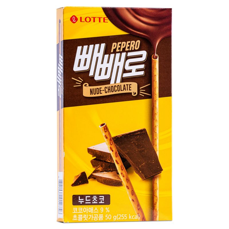 Click Here To Enlarge This Photo Of Lotte Pepero Biscuit Stick Filled with Chocolate &lpar;Nude&rpar; 빼빼로 누드초코