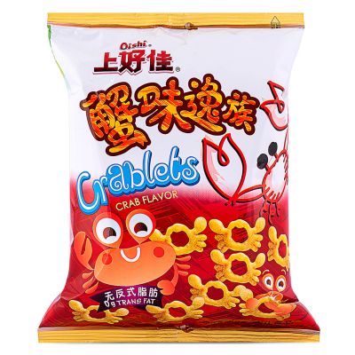 Oishi Crablets Crab Flavour Puff Crisps &lpar;上好佳 蟹味逸族&rpar;