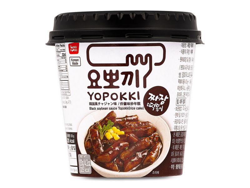 Click Here To Enlarge This Photo Of Yopokki Black Soybean Sauce Topokki &lpar;Rice Cake&rpar; Cup 韓國炸醬味炒年糕 &lpar;杯&rpar;