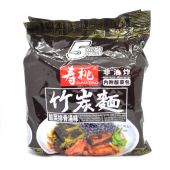 Sau Tao Non-Fried Bamboo Charcoal Noodle &lpar;Sour Pickled Vegetables & Pork Rib Soup Flavour&rpar; 壽桃 竹炭麵 &lpar;酸菜排骨湯味&rpar;