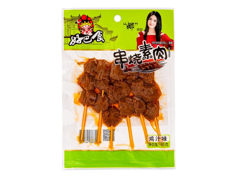 Click Here To Enlarge This Photo Of HBS Skewed Dried Beancurd &lpar;Chicken&rpar; 好巴食 串燒素肉 &lpar;雞汁味&rpar;