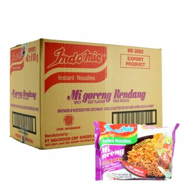Click Here To Enlarge This Photo Of Indomie Mi Goreng Rendang Flavour Noodles Box &lpar;40pcs&rpar;