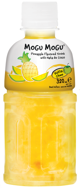 Click Here To Enlarge This Photo Of Mogu Mogu Pineapple Flavored Drink With Nata De Coco